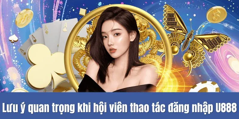 Lưu ý quan trọng khi hội viên thao tác đăng nhập U888