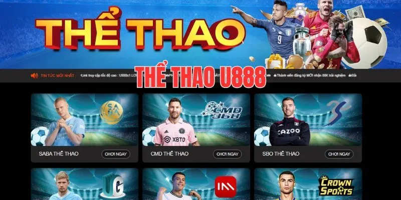 Những bộ môn đáng tham gia tại sảnh thể thao U888